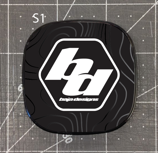 Topographical Overlay for Baja Designs S1 Headlight Cover- set of 3