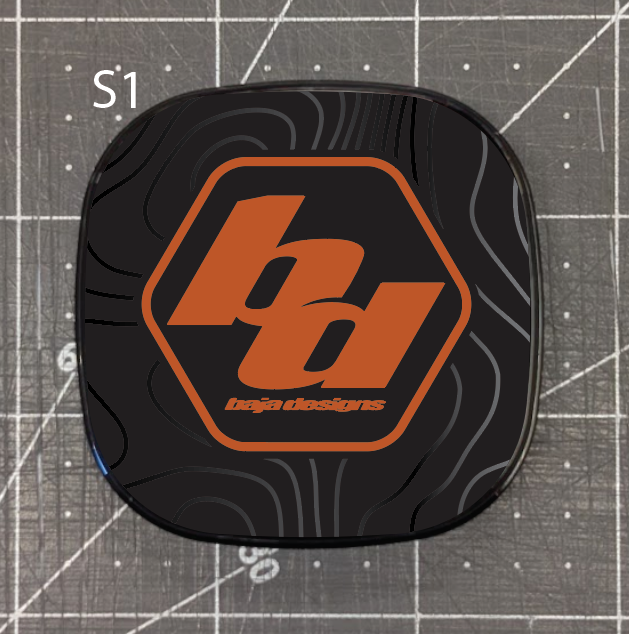 Topographical Overlay for Baja Designs S1 Headlight Cover- set of 3
