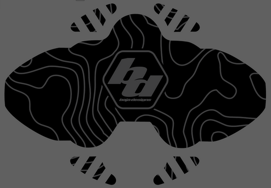 Topographical Overlay for Baja Designs LP6 Headlight Cover