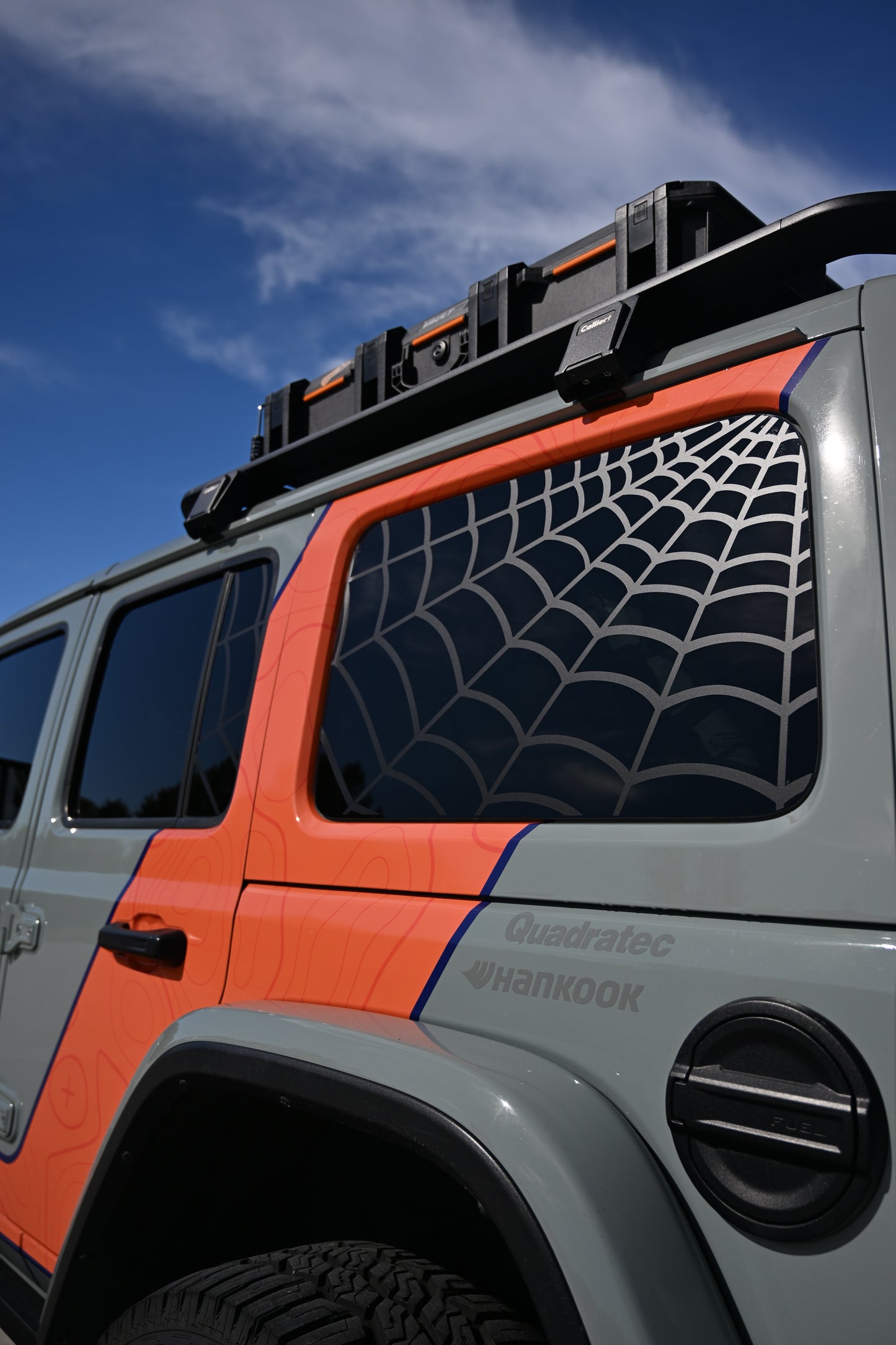 Spider Web Window & Door  Decal Set- Fits Jeep Wrangler JL