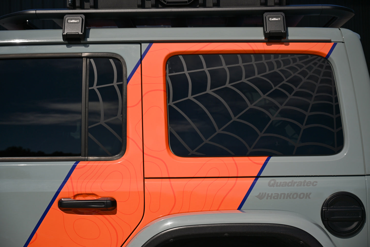 Spider Web Window & Door  Decal Set- Fits Jeep Wrangler JL