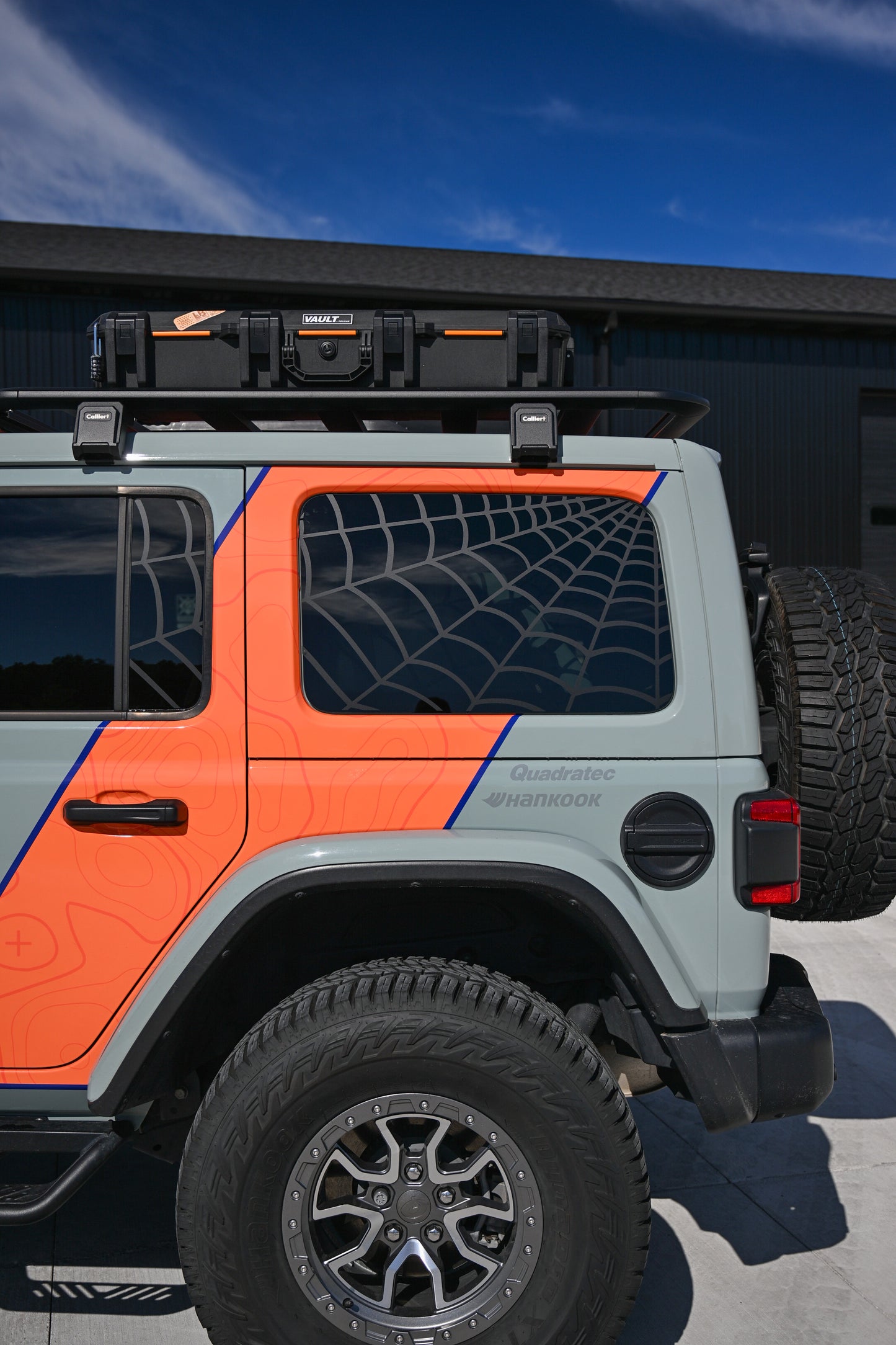 Spider Web Window & Door  Decal Set- Fits Jeep Wrangler JL