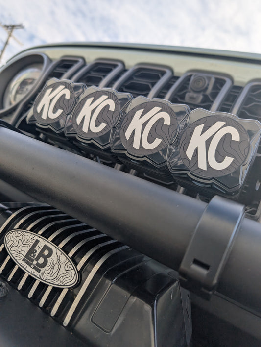 Topographical Overlay for Flex Era Bar Headlight Cover- 4-Pieces (10")