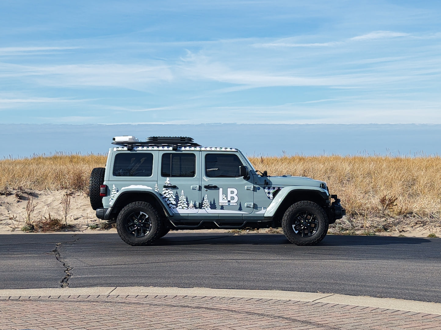 Winter Tree Design Jeep Wrangler JL Decal Set