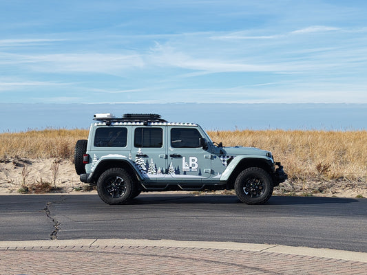 Winter Tree Design Jeep Wrangler JL Decal Set