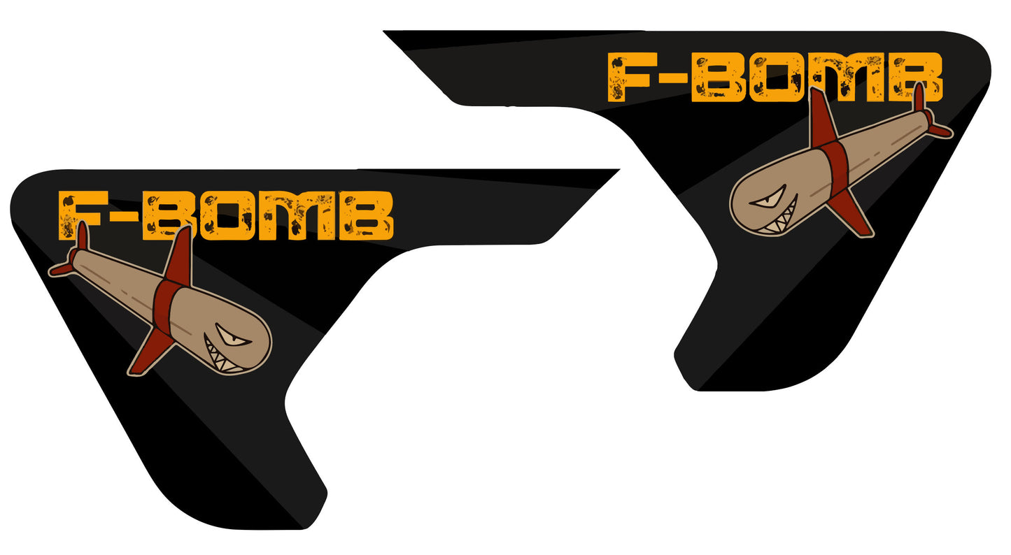 Custom Designed Single Color Vent Decal