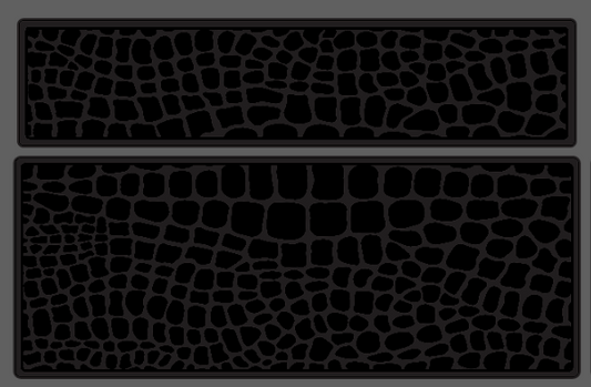 Printed Gator Skin Warning Label Decal Set-Pair- fits Wrangler JL & Jeep Gladiator JT 2024 +