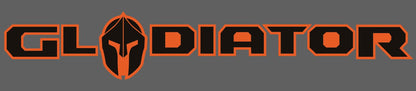 Gladiator Color Line Logo Badge Blackout 2-Layer Decal- Fits Jeep Gladiator  Decal-Pair