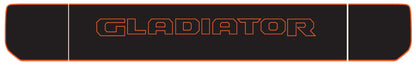 Custom Designed Blackout tailgate decal set- fits 2020 and newer Jeep Gladiator