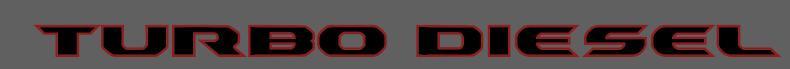 Turbo Diesel Accent Line- Fits Jeep Wrangler & Gladiator JL & More Fender Vent 2 Layer Decal-Pair