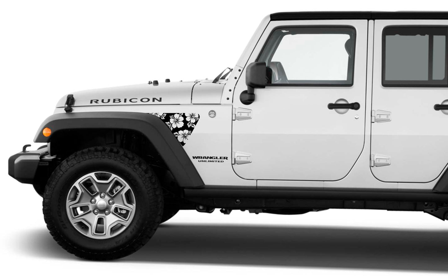 JK Hibiscus-Hawaiian, California, Florida- Fits Jeep 2007-2018 Jeep Wrangler JK