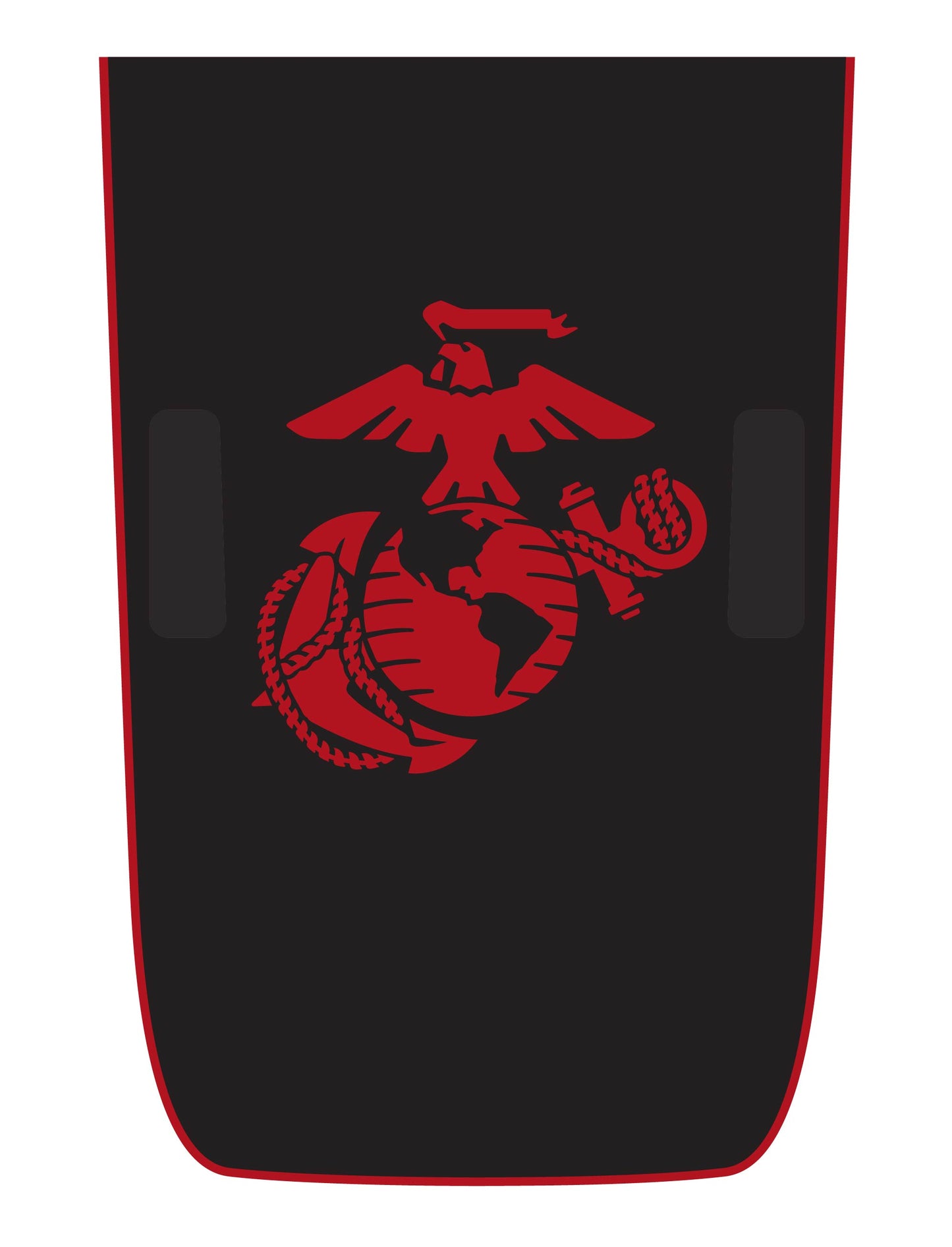 Marines USMC EGA Color Line Rubicon Blackout Hood Decal- Fits Jeep Wrangler & Gladiator JL Hood Decal 2-Layer Decal