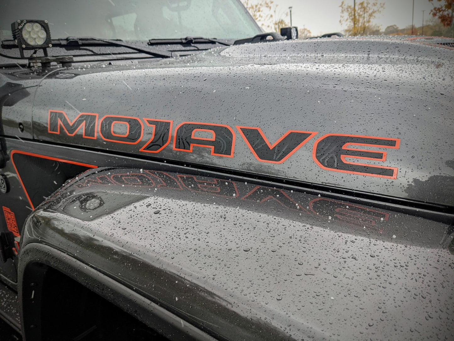 Topographical Overlay for Mojave Factory Hood Decal-Pair