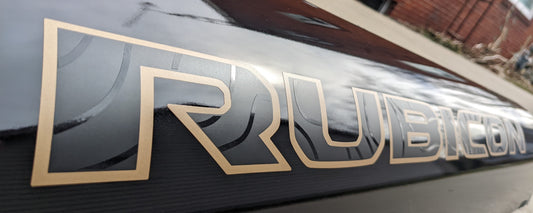 Topographical Overlay for Rubicon Factory Hood Decal-Pair