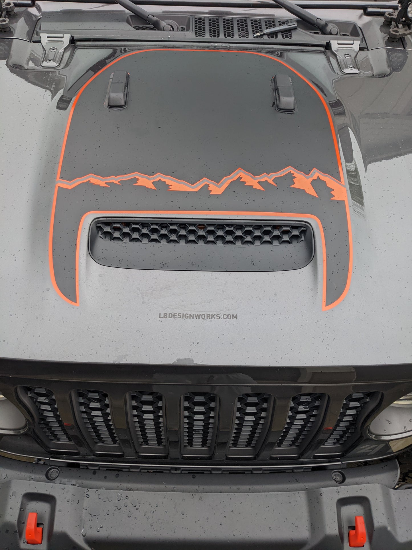 Color Line Mountain Mojave 392 Hood 3 Layer Decal Jeep Wrangler, Gladiator