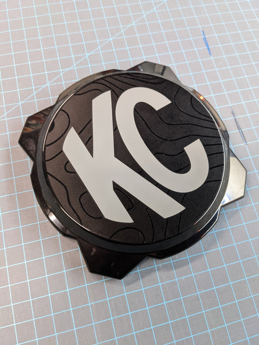 Topographical Overlay for KC Pro 6 / Titan Gravity Headlight Cover- pair