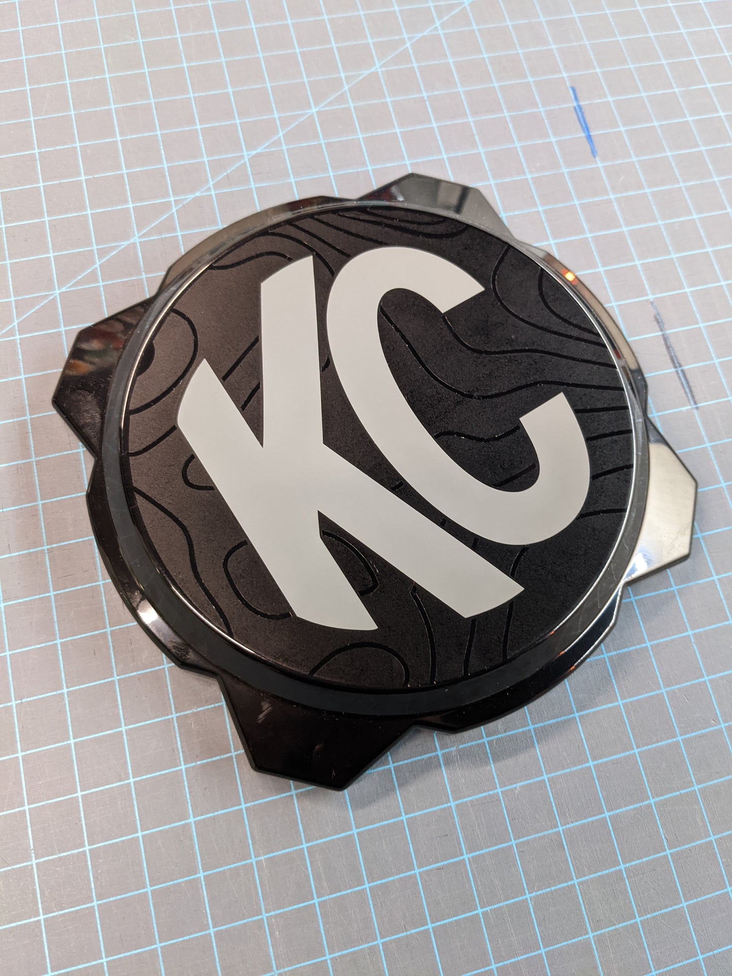 Topographical Overlay for KC Pro 6 Headlight Cover- pair