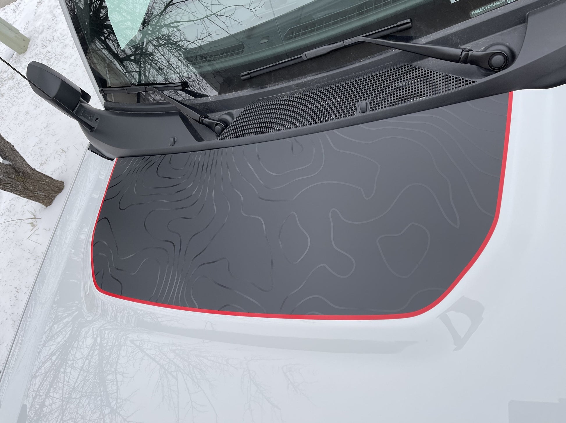 Topographical Bronco Hood Decal