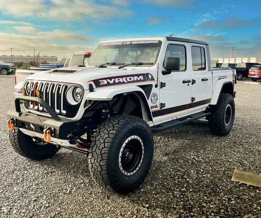 Lower Rocker Accent Color Line Rubicon Mojave Blackout Stripe Decal Set- fits 2020 and Newer Jeep Gladiator