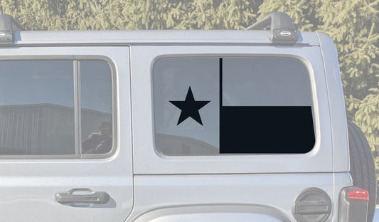 Texas Rear Window Decal- Fits Jeep Wrangler JL